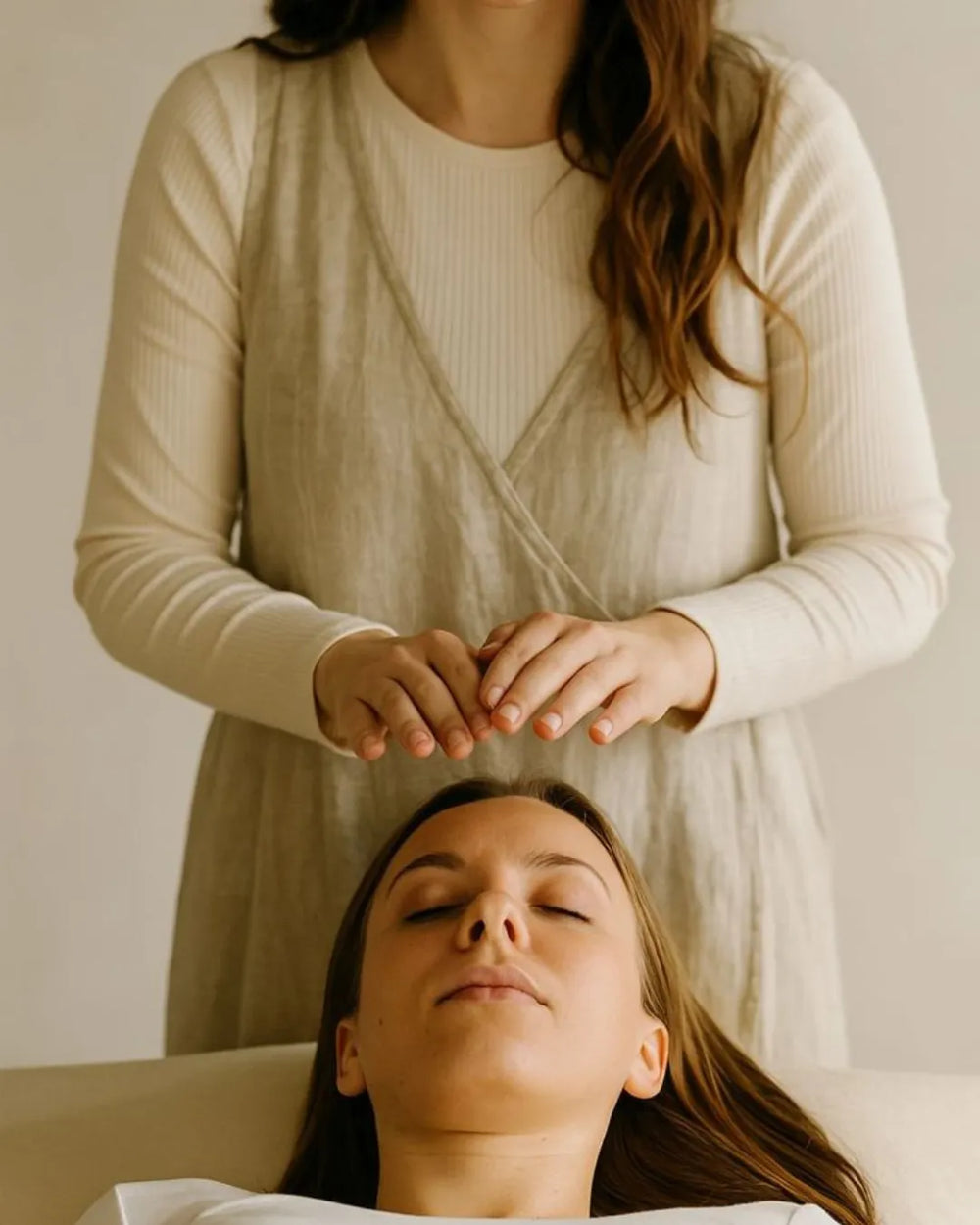 Exercice pratique de Reiki supervisé pendant une formation à Liège